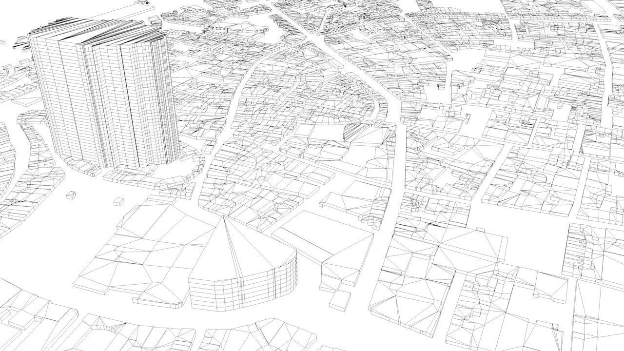 Antwerp Road Network and Streets 3D model_10