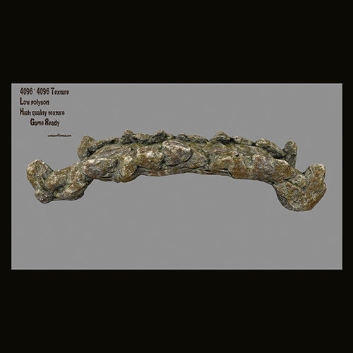 old bridge Low-poly 3D model