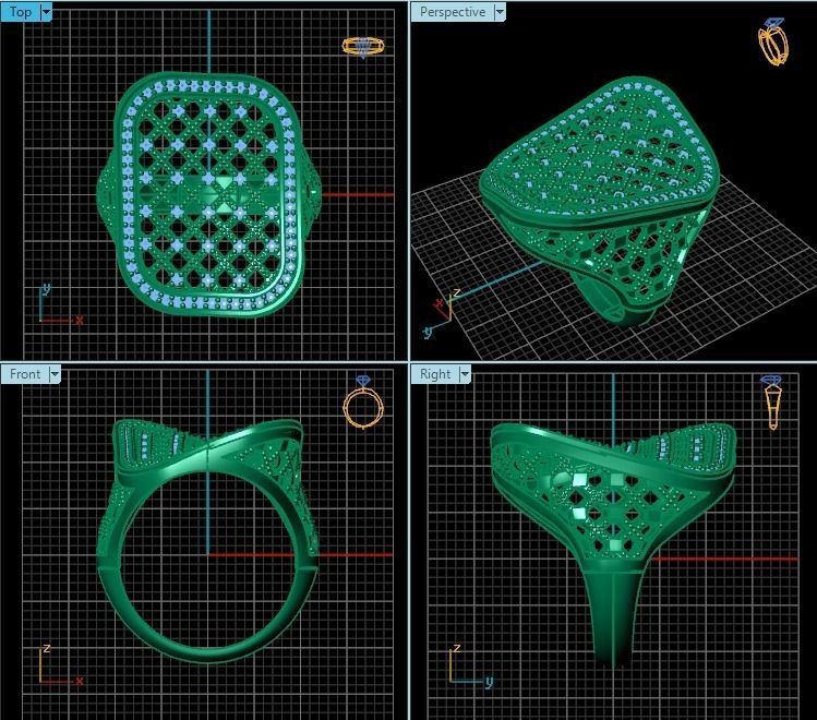 Ring R0328 3D print model_2