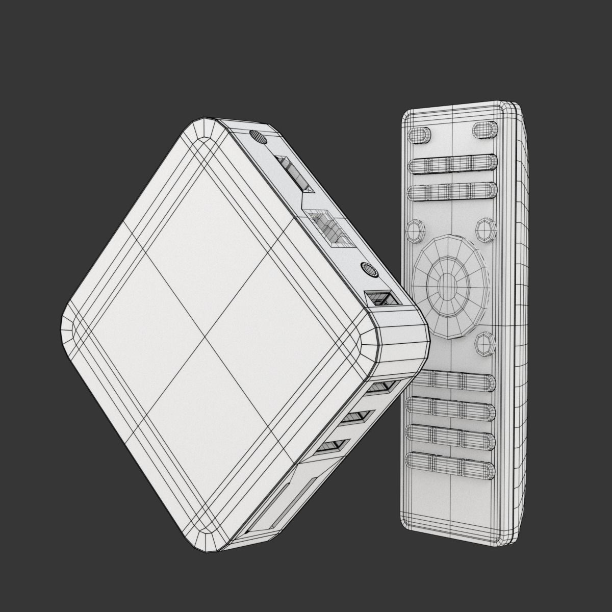 Media TV Box 3D model_8