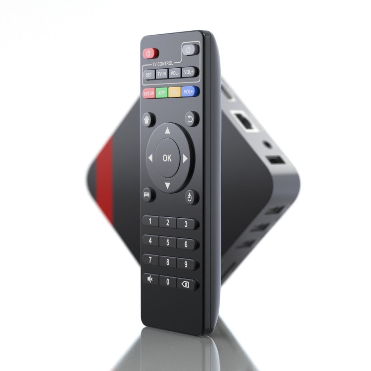 Media TV Box 3D model_2