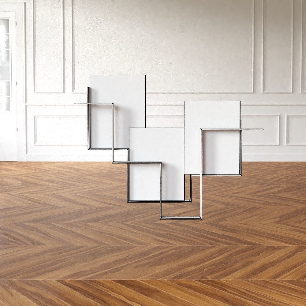 Guidelines Magazine Rack Low-poly 3D model_5