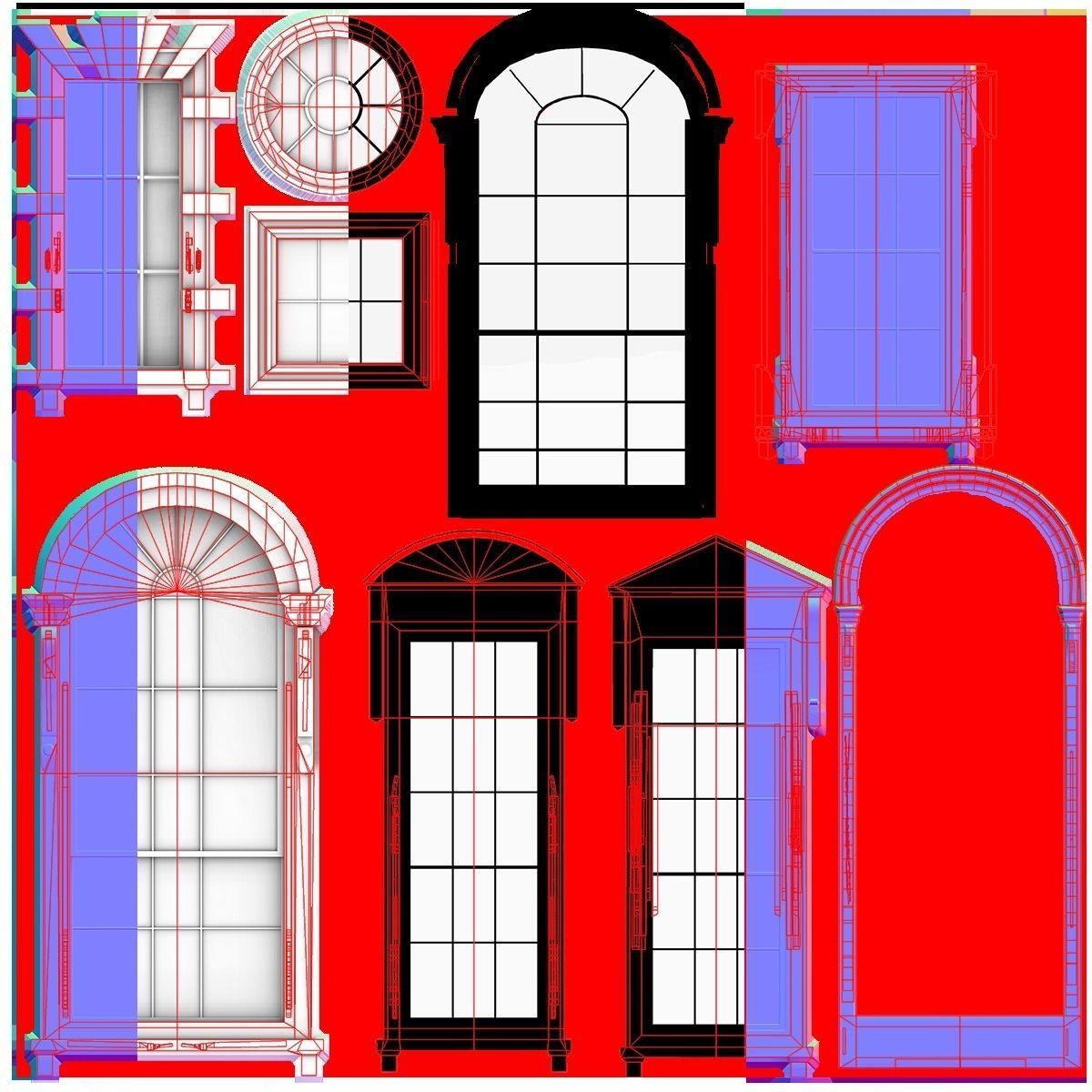 United States Capitol low poly Low-poly 3D model_21