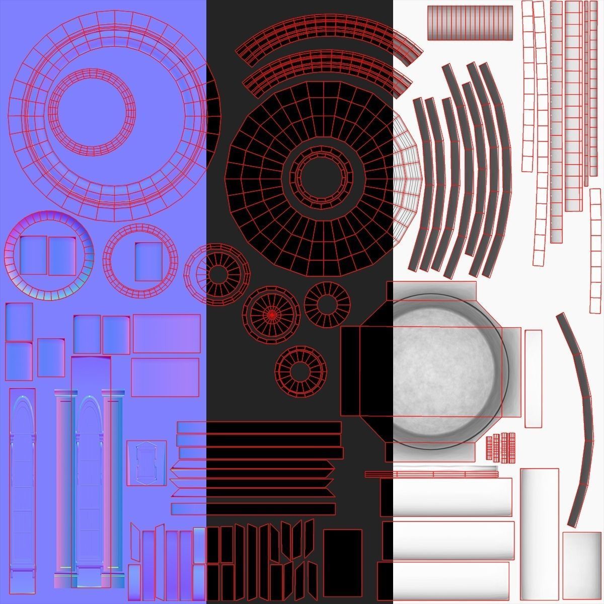 United States Capitol low poly Low-poly 3D model_20