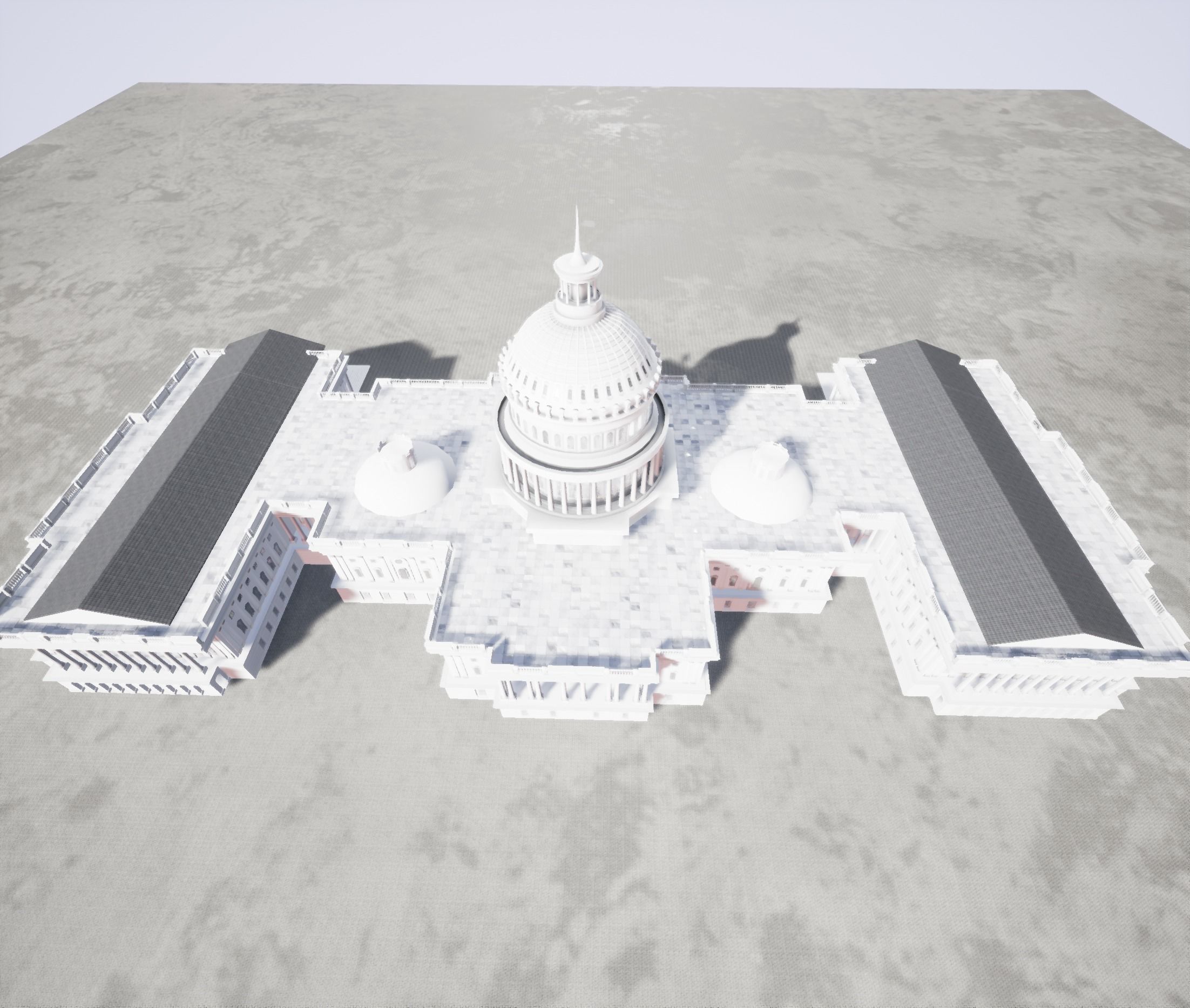 United States Capitol low poly Low-poly 3D model_60