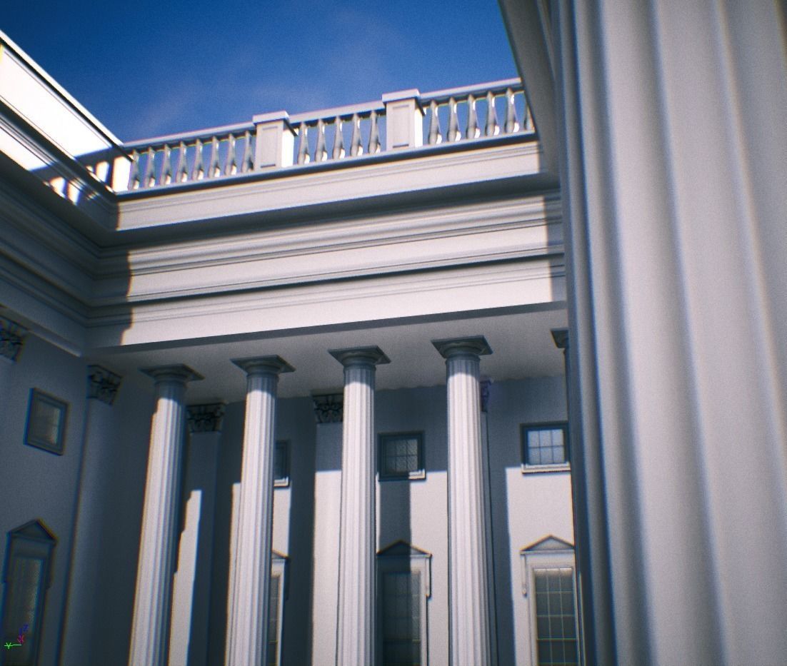 United States Capitol low poly Low-poly 3D model_31