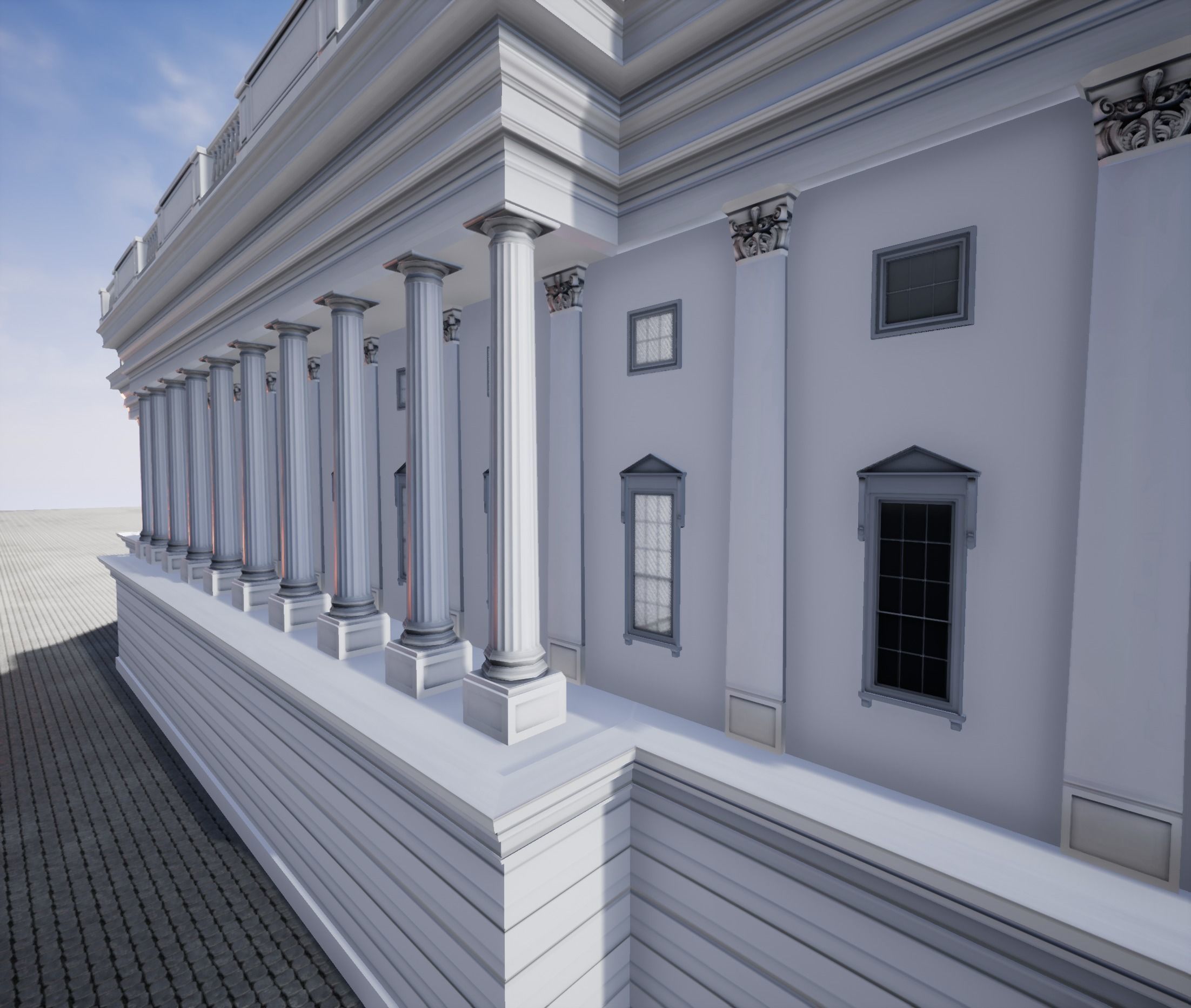 United States Capitol low poly Low-poly 3D model_57