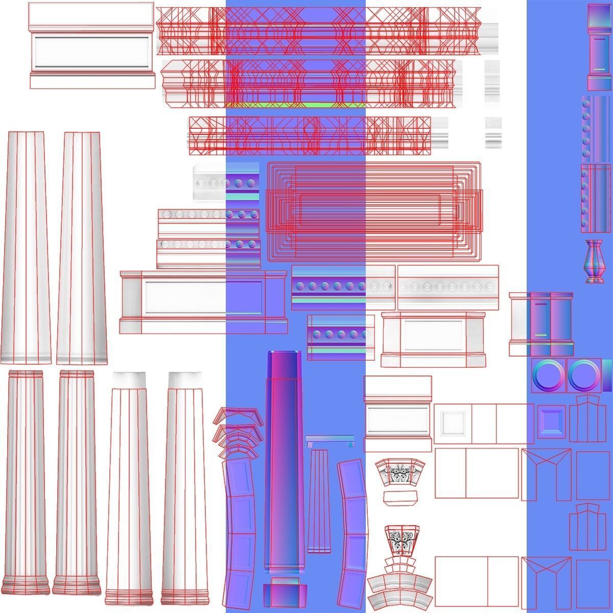 United States Capitol low poly Low-poly 3D model_18