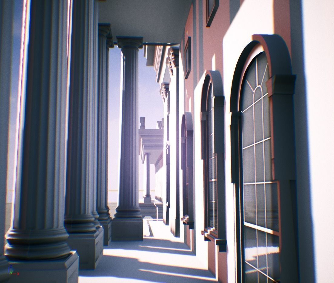 United States Capitol low poly Low-poly 3D model_32