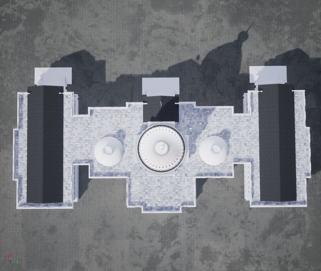 United States Capitol low poly Low-poly 3D model_46