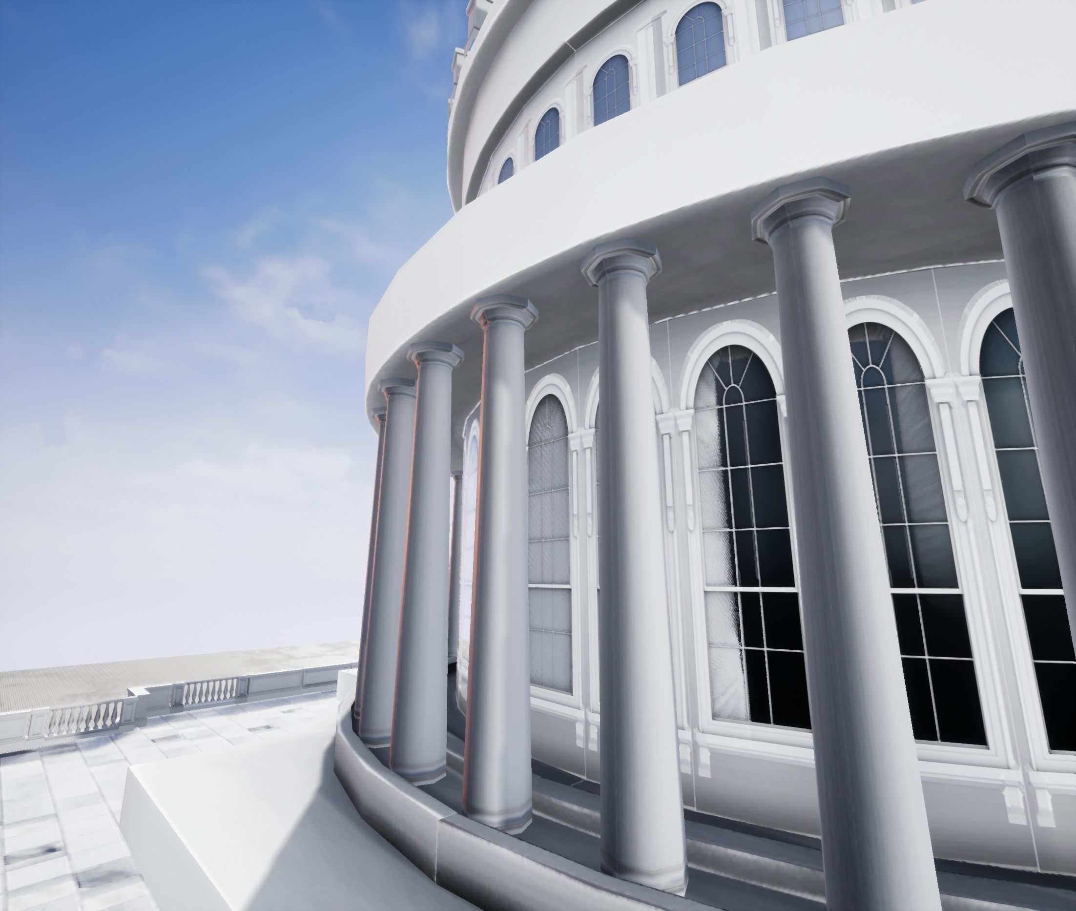 United States Capitol low poly Low-poly 3D model_62