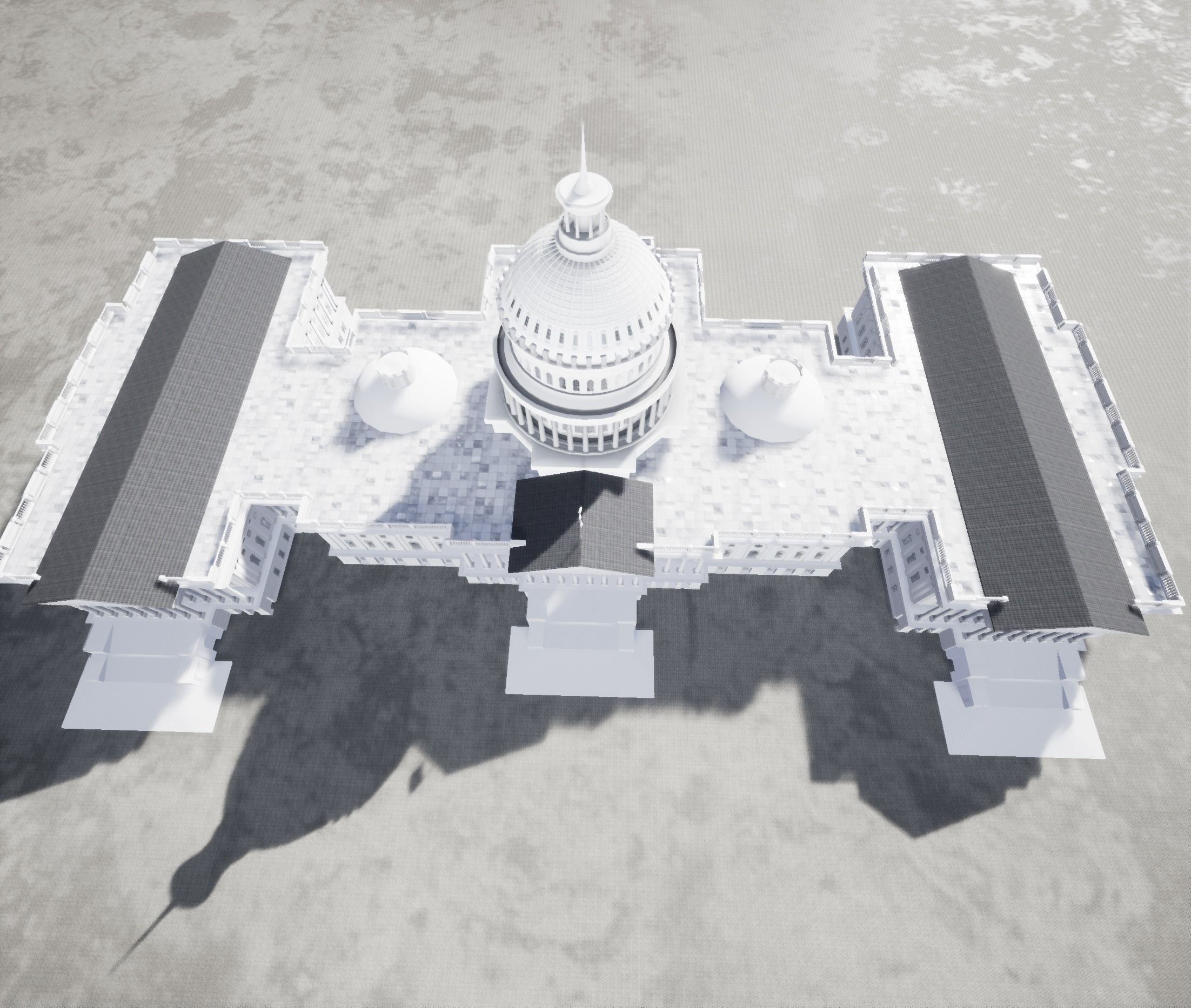 United States Capitol low poly Low-poly 3D model_53