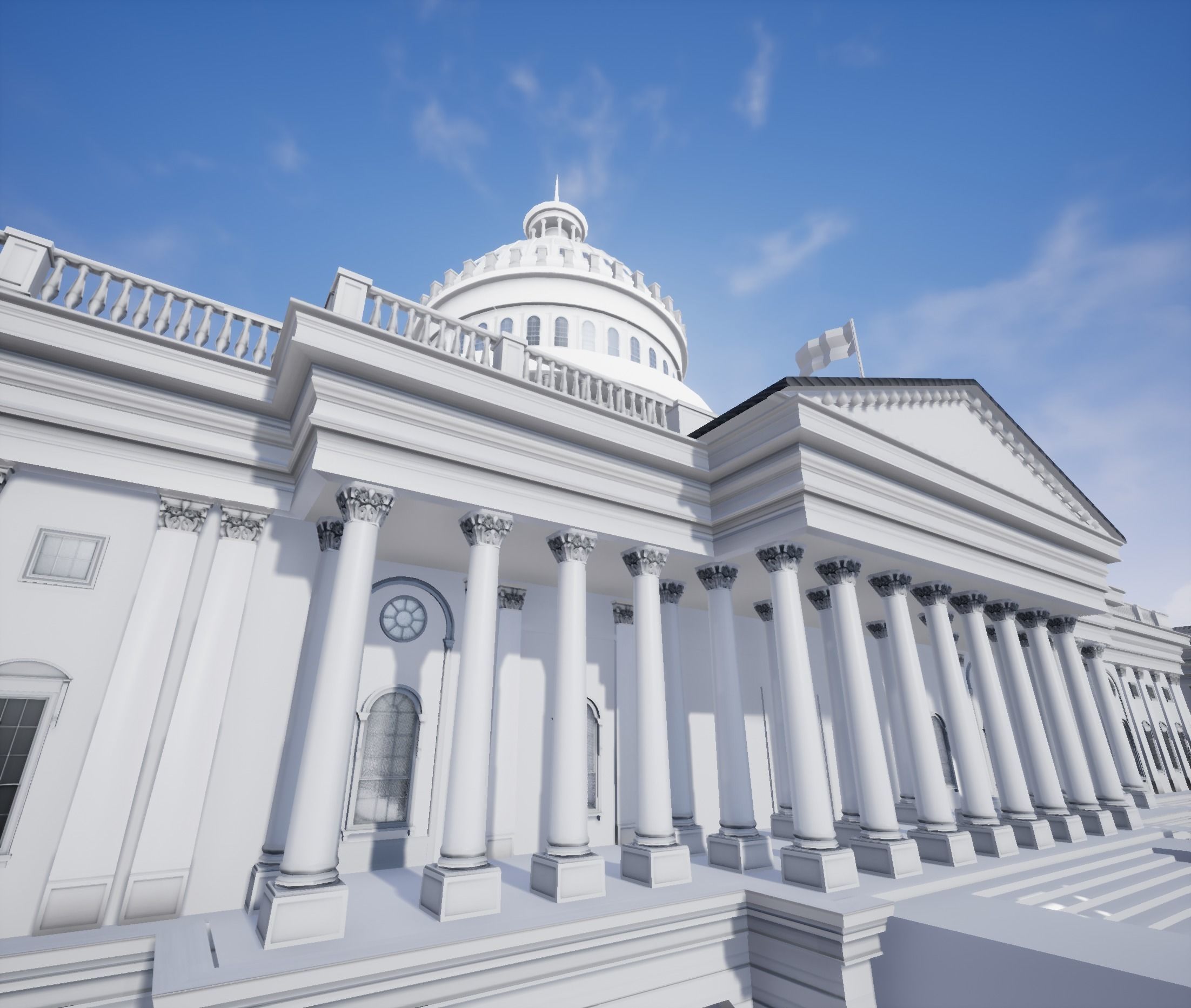 United States Capitol low poly Low-poly 3D model_50