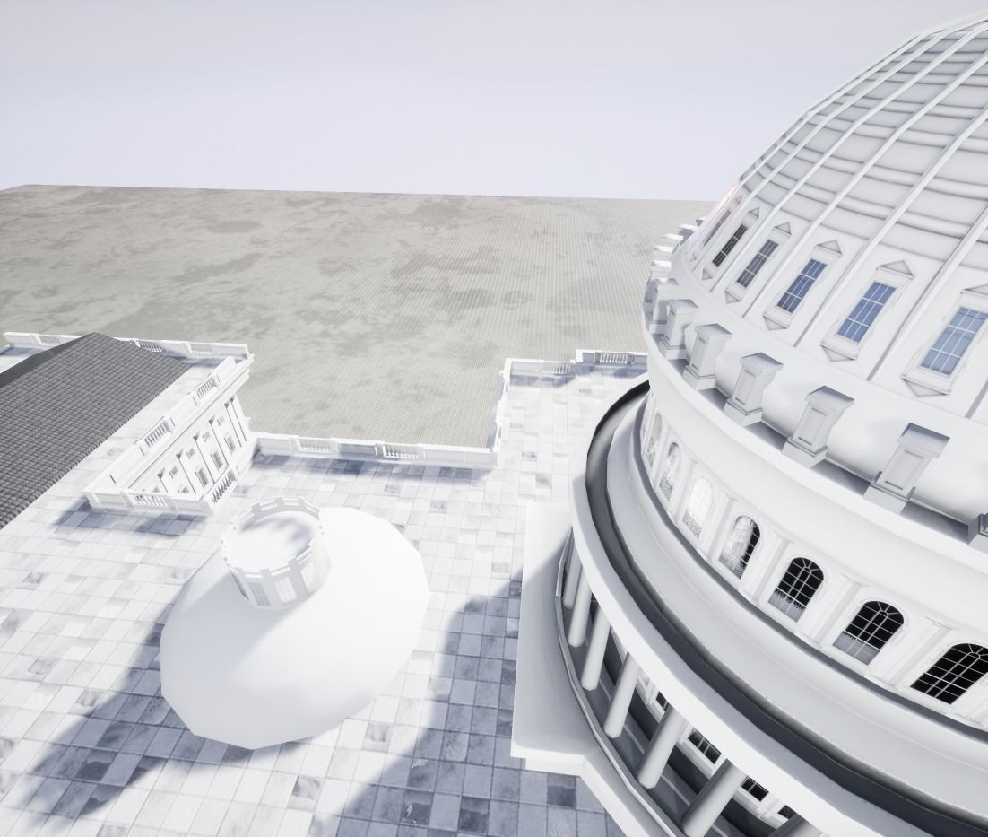 United States Capitol low poly Low-poly 3D model_22