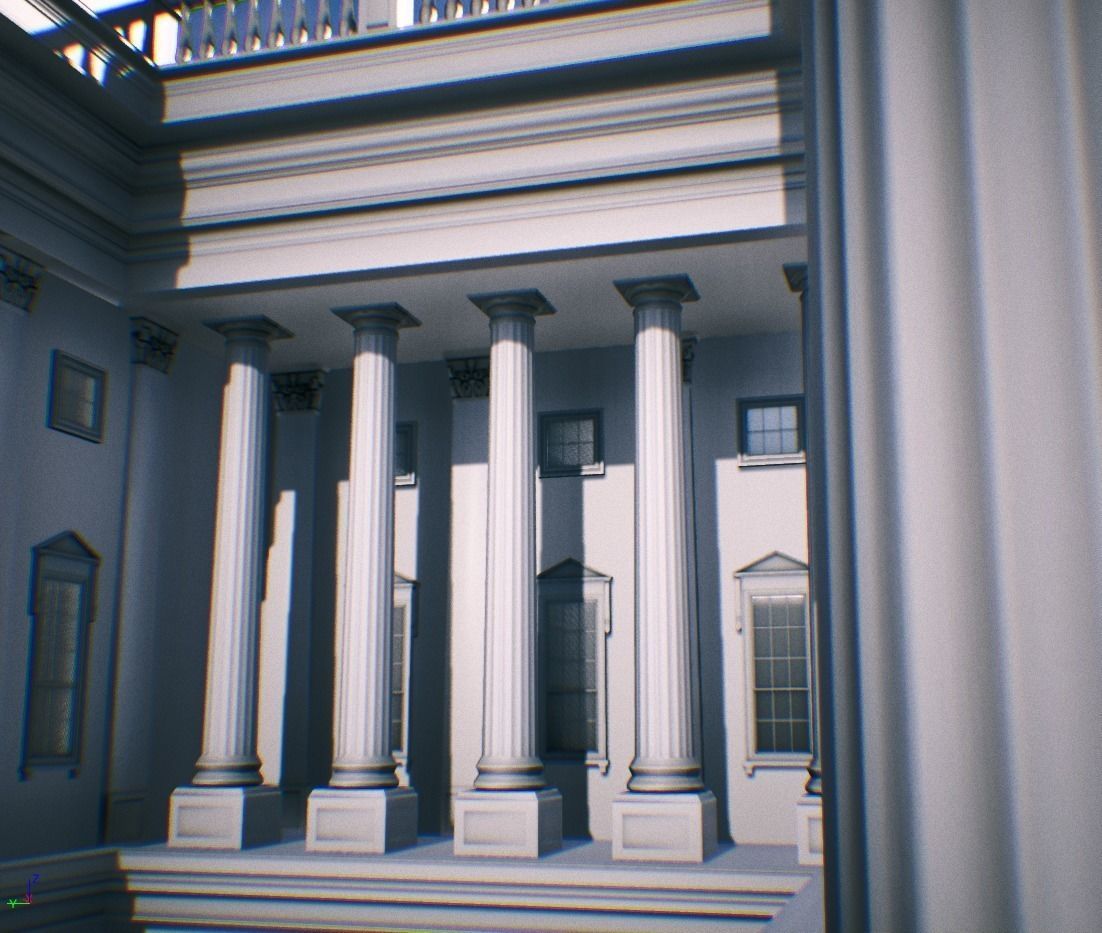 United States Capitol low poly Low-poly 3D model_8