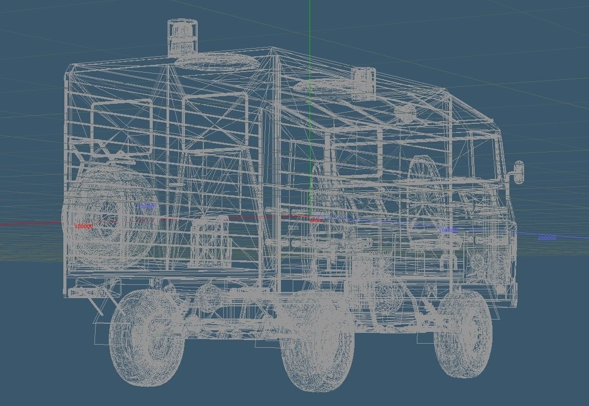 Japan Ground Self-Defense Force Type-73 rescue vehicles 3D model_5
