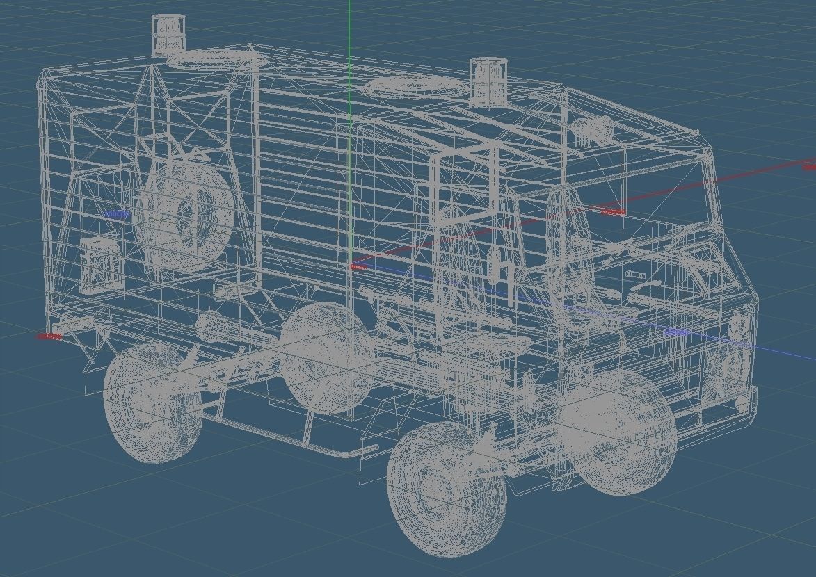 Japan Ground Self-Defense Force Type-73 rescue vehicles 3D model_4