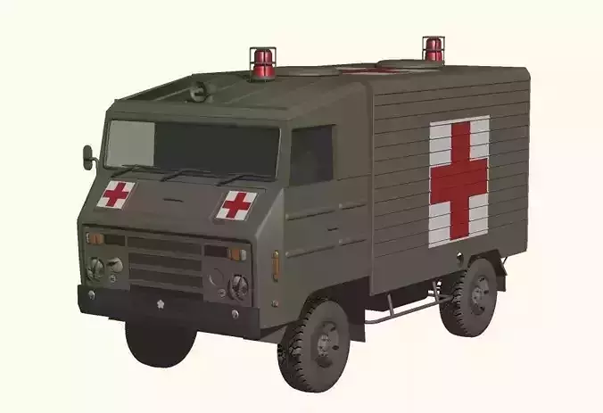 Japan Ground Self-Defense Force Type-73 rescue vehicles 3D model