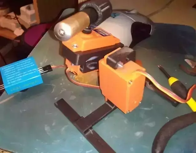 Desktop Laser Turret with Kinect Head Tracking