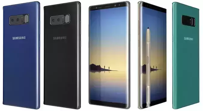 Samsung Galaxy Note 8 All Colors