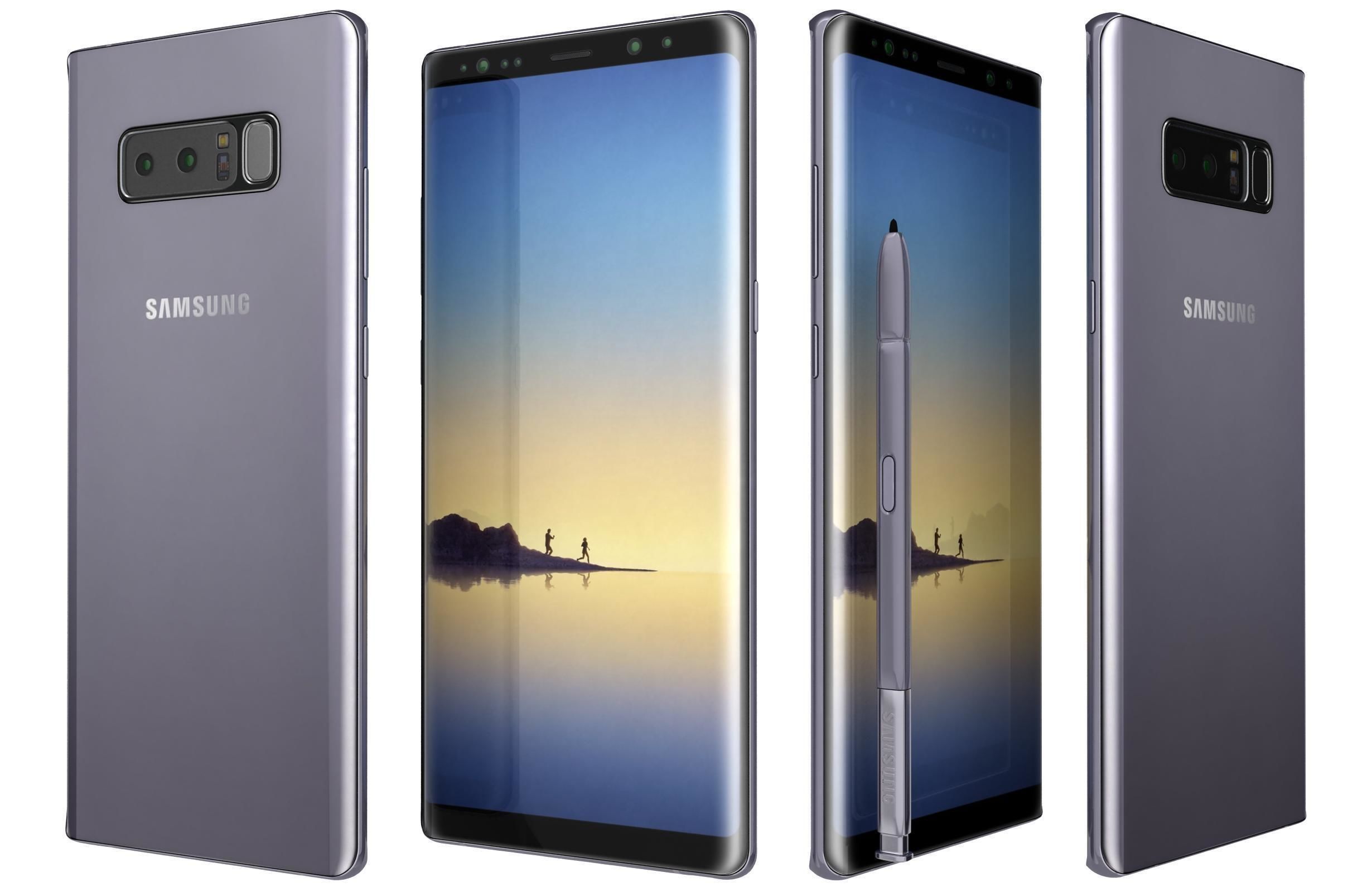 Samsung Galaxy Note 8 All Colors 3D model_6