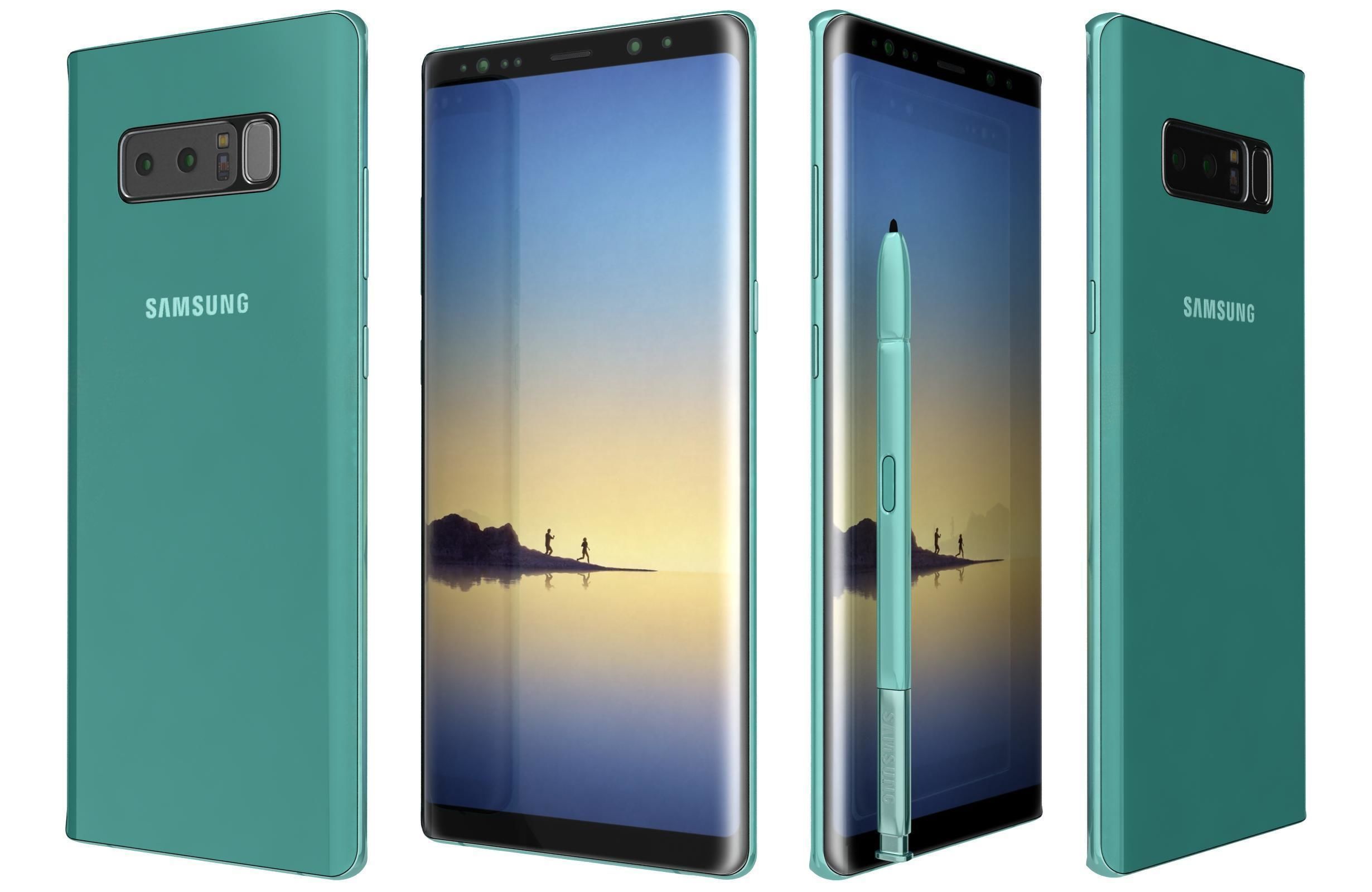 Samsung Galaxy Note 8 All Colors 3D model_9