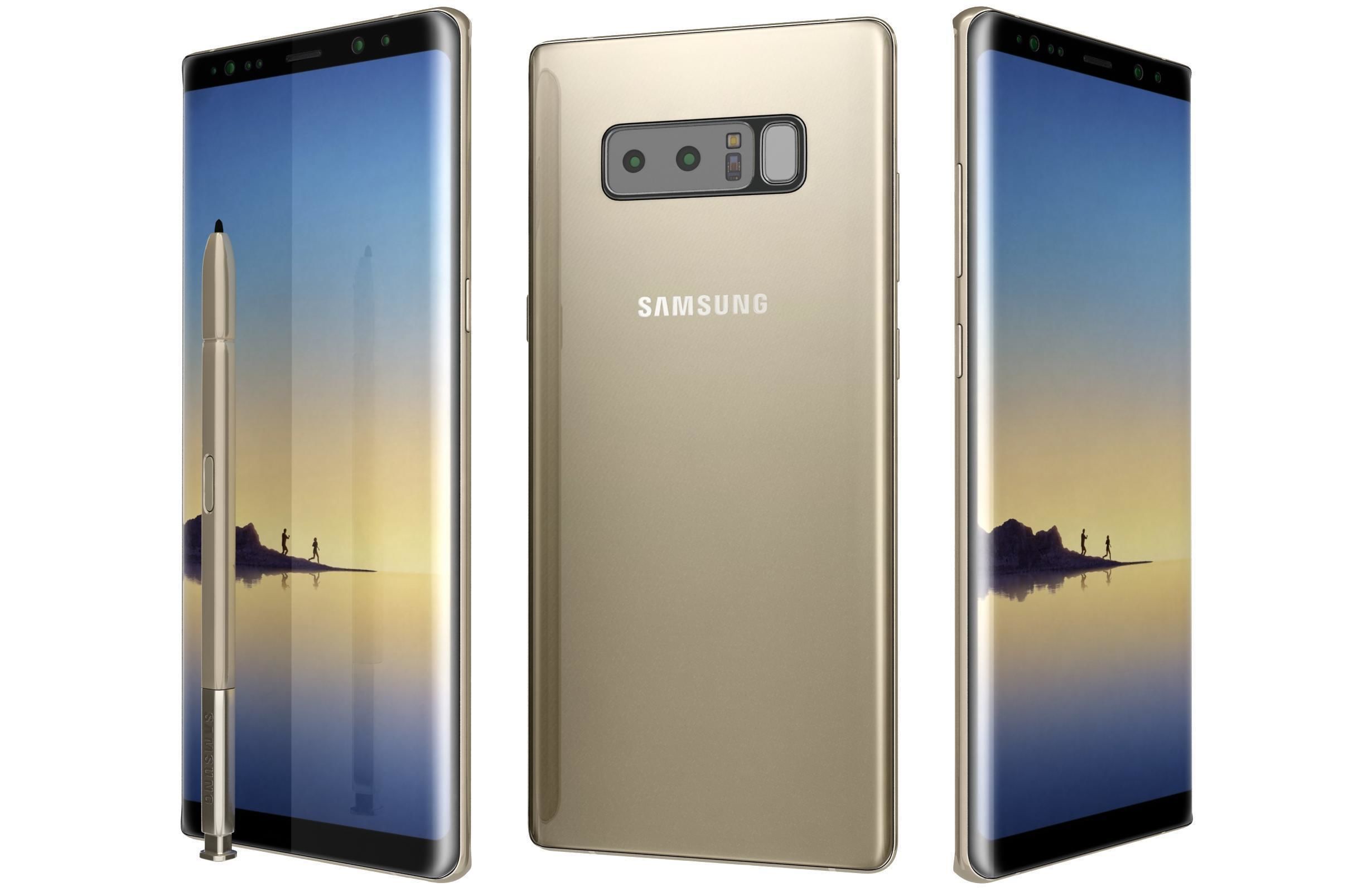 Samsung Galaxy Note 8 All Colors 3D model_3