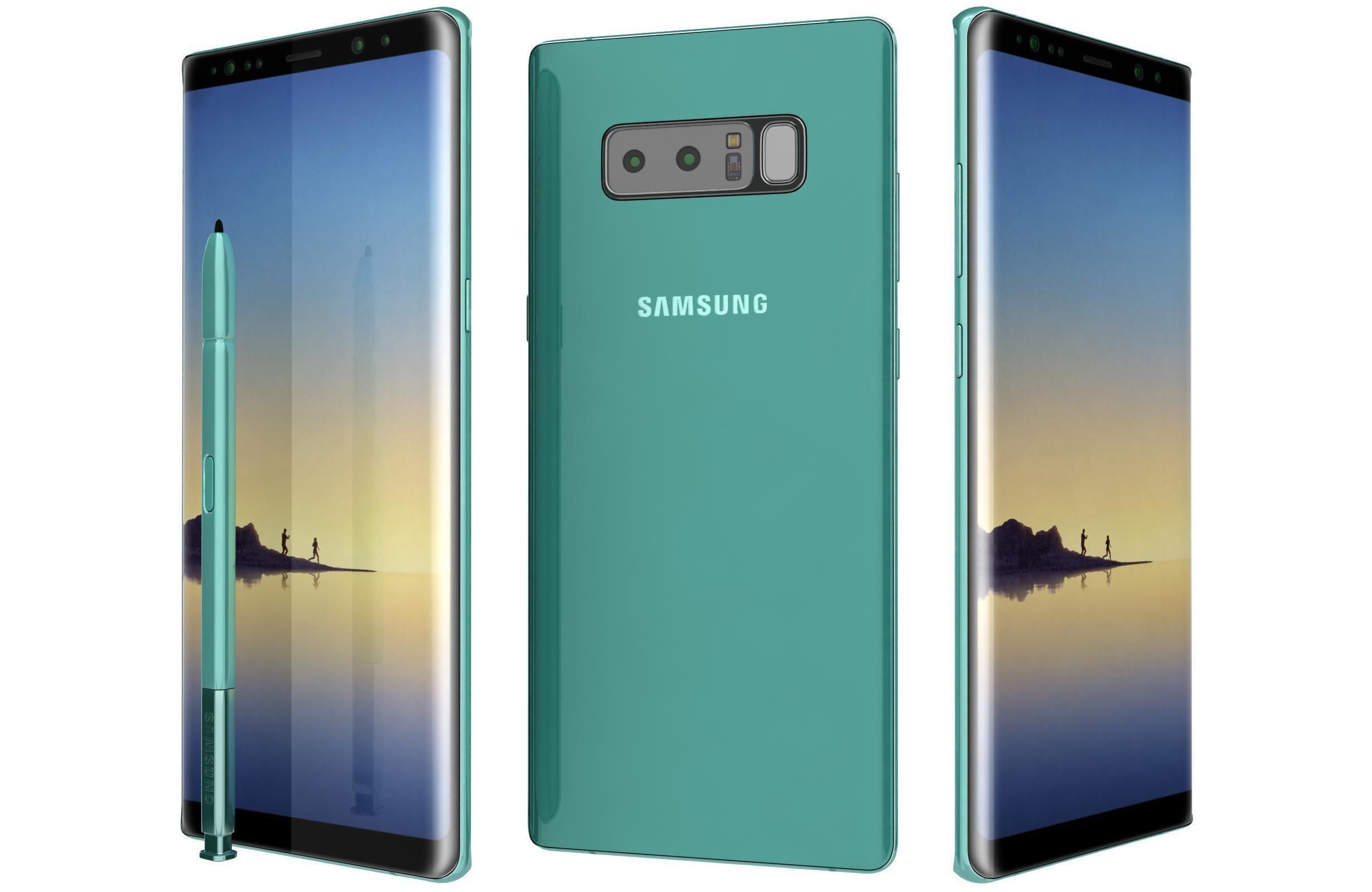 Samsung Galaxy Note 8 All Colors 3D model_4
