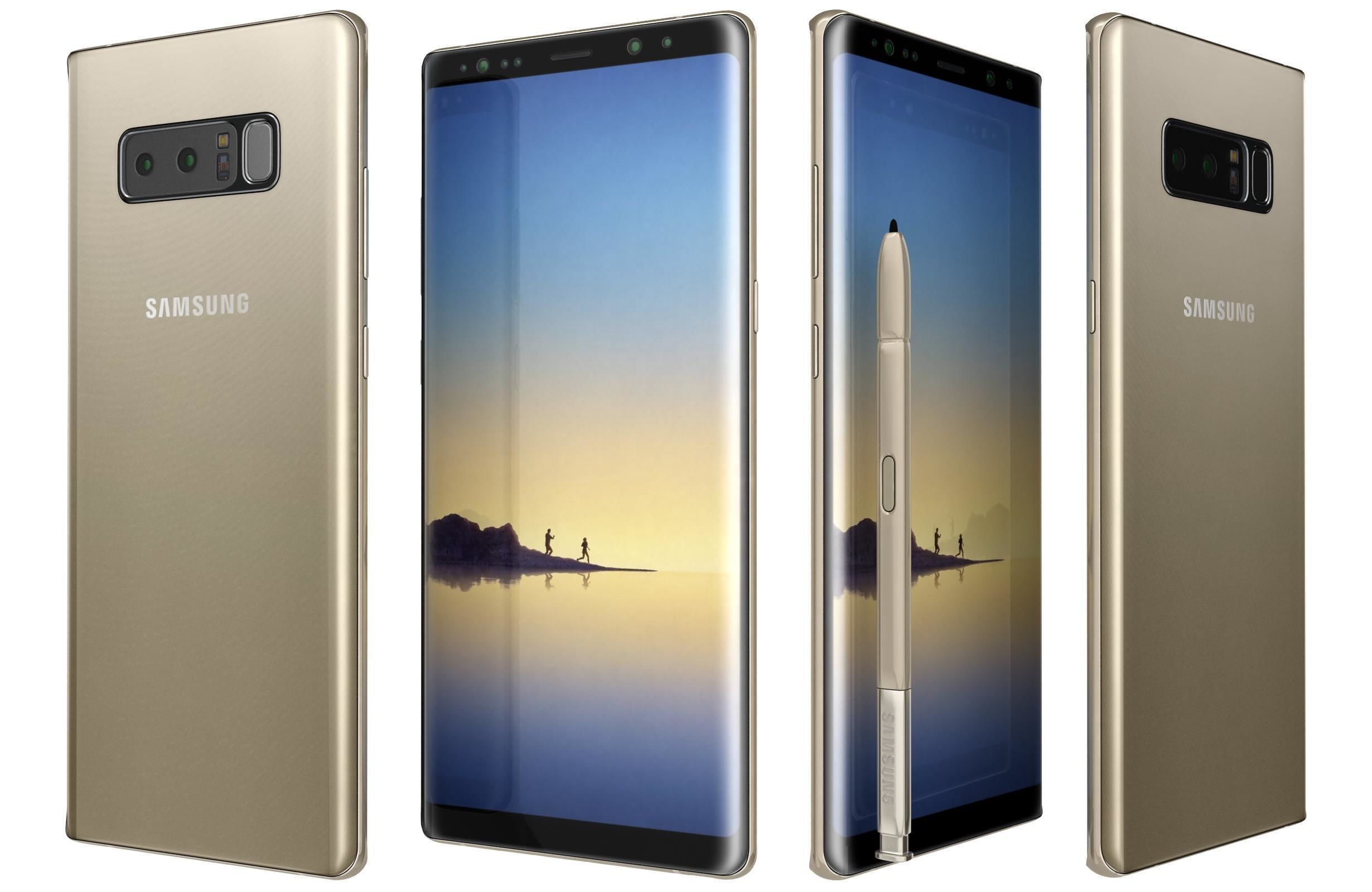 Samsung Galaxy Note 8 All Colors 3D model_7