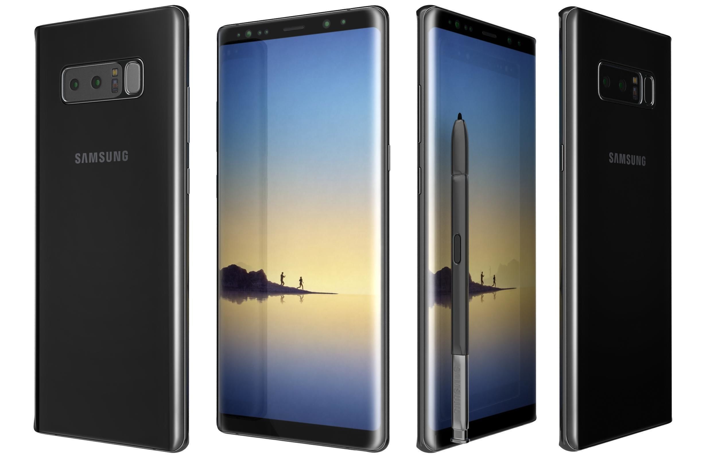 Samsung Galaxy Note 8 All Colors 3D model_10