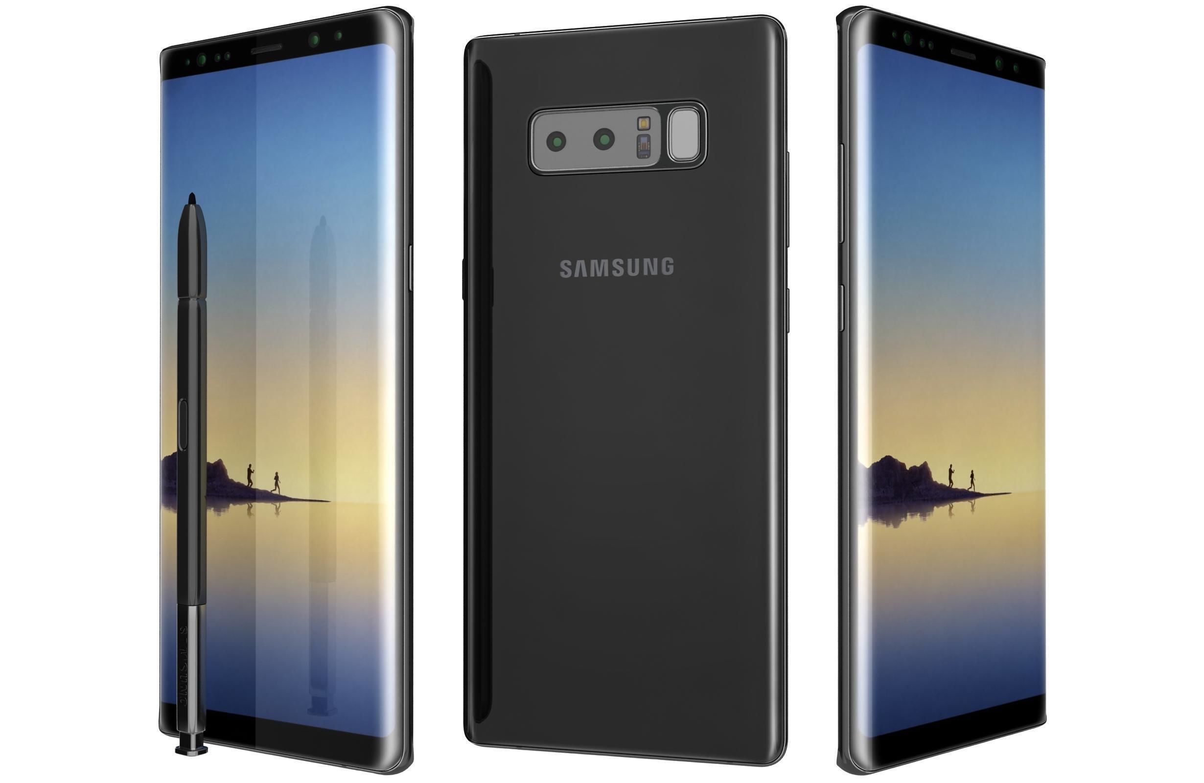 Samsung Galaxy Note 8 All Colors 3D model_5