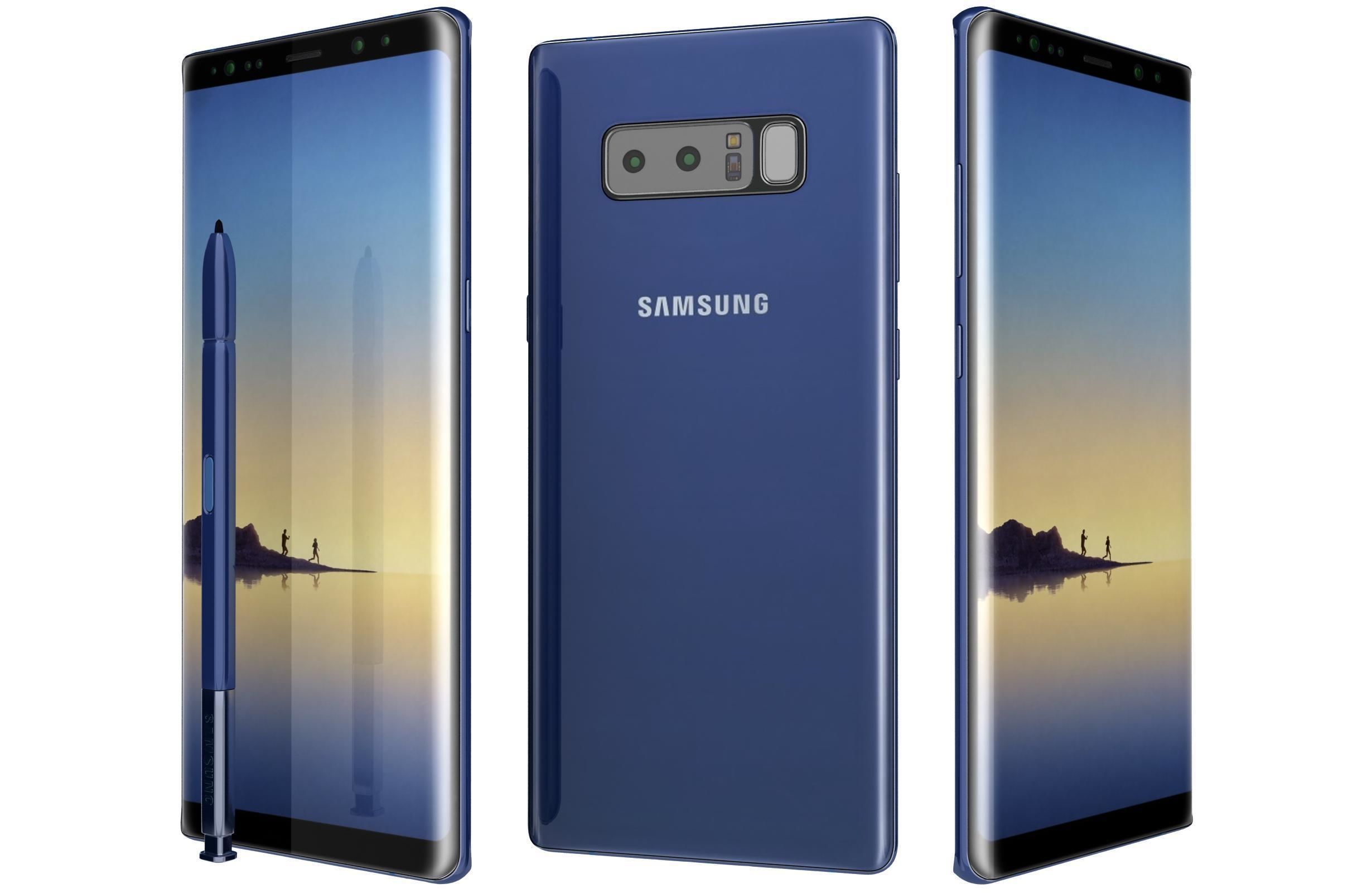 Samsung Galaxy Note 8 All Colors 3D model_1