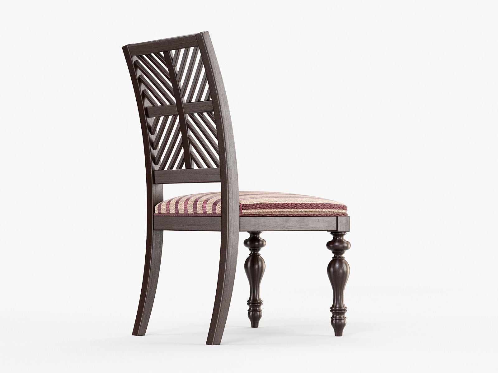 Pattern Back Side Chair 3D model | CGTrader