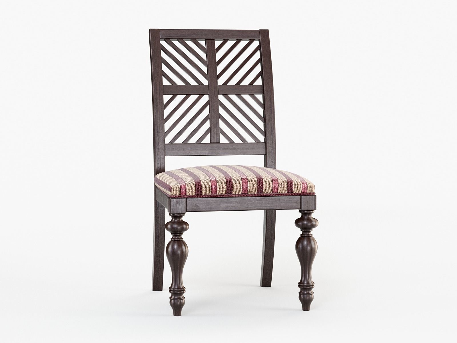 Pattern Back Side Chair 3D model | CGTrader