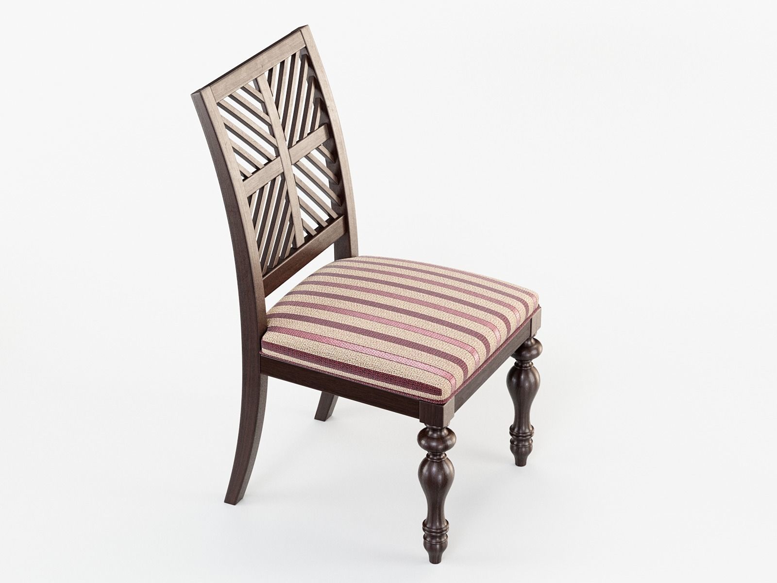 Pattern Back Side Chair 3D model | CGTrader