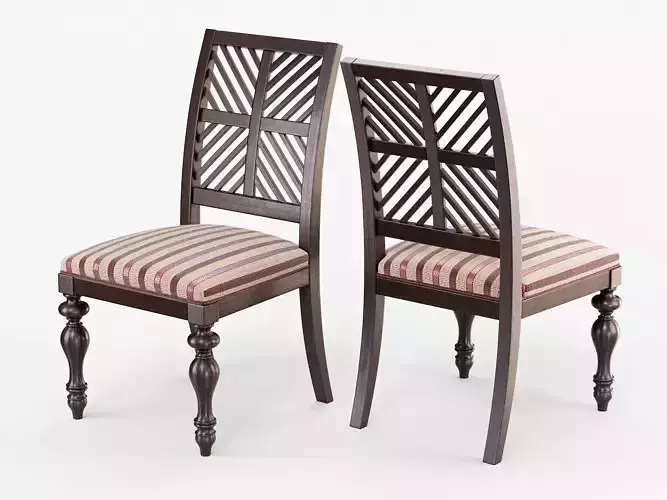 Pattern Back Side Chair 3D model