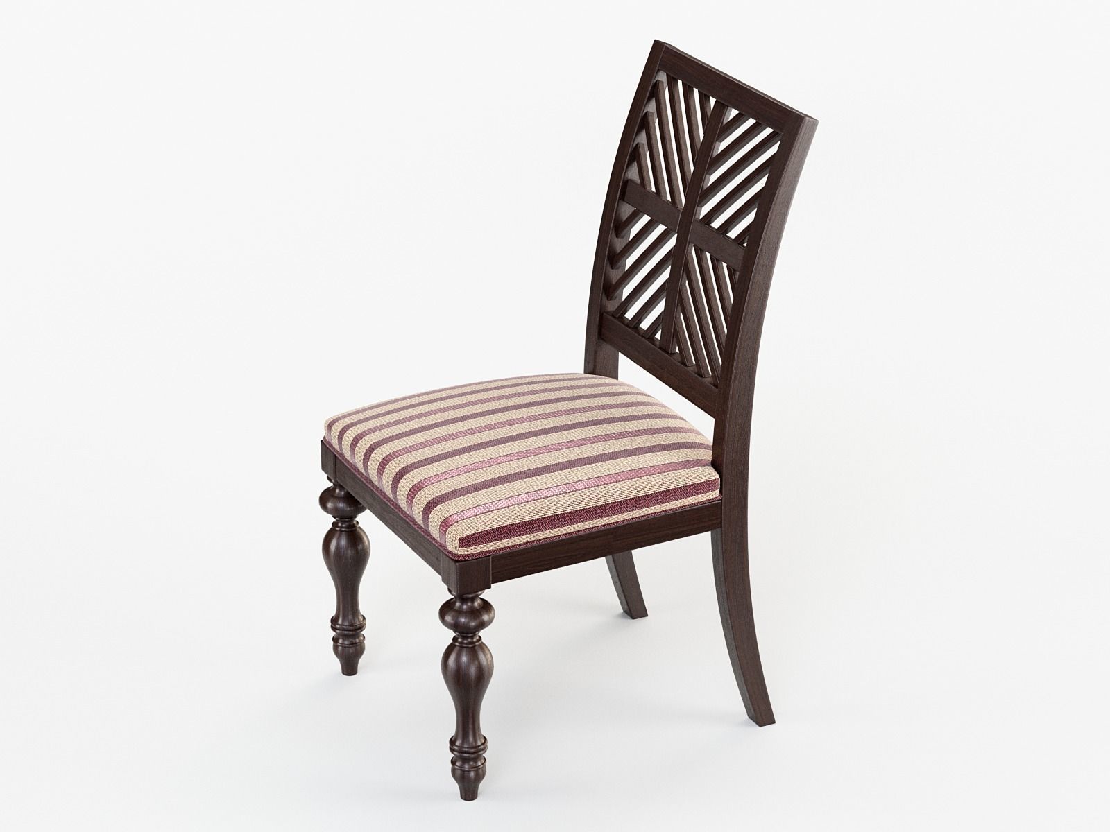 Pattern Back Side Chair 3D model | CGTrader