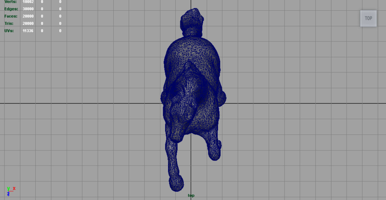 Black Horse Low-poly 3D model_11