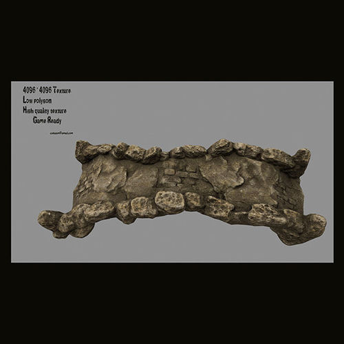 old bridge 2 Low-poly 3D model