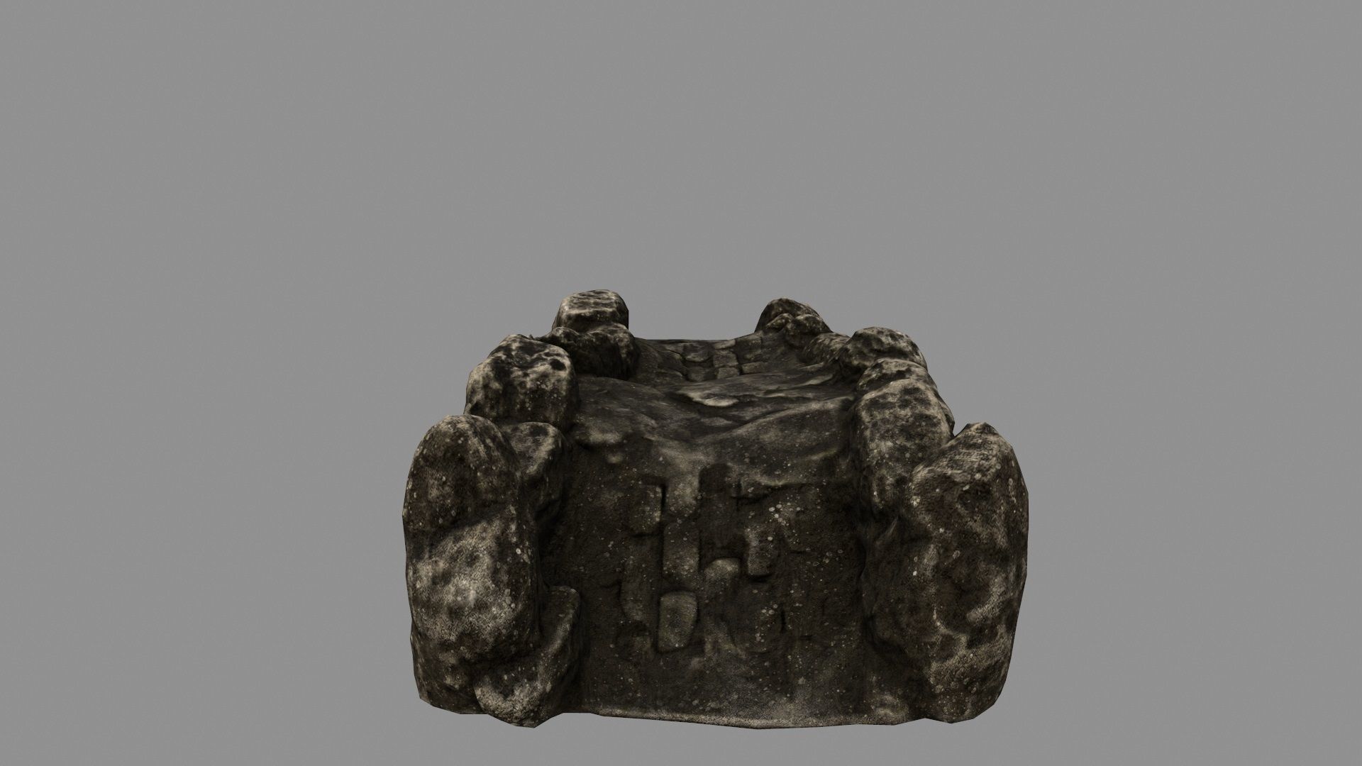 old bridge 3 Low-poly 3D model_4