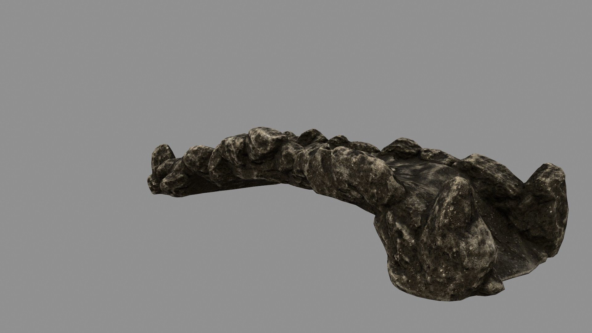 old bridge 3 Low-poly 3D model_8