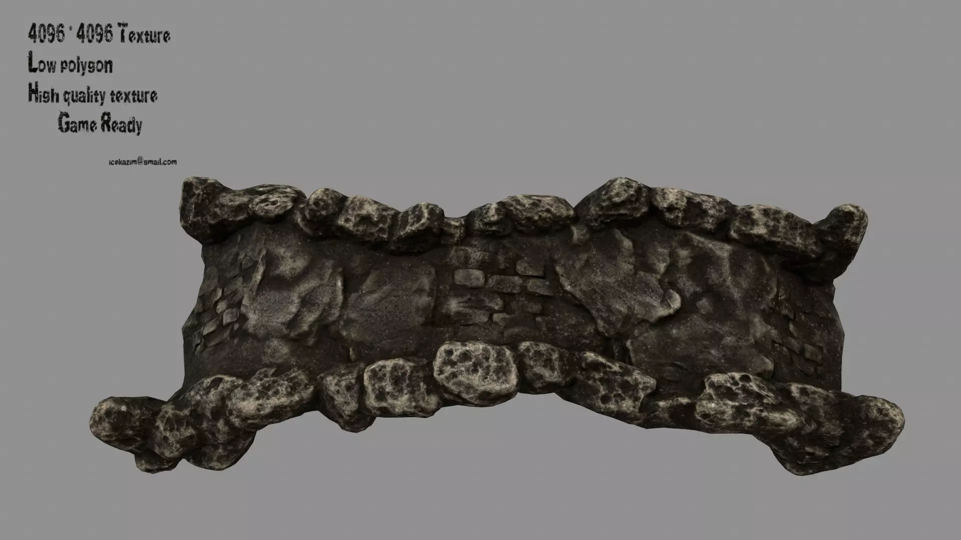 old bridge 3 Low-poly 3D model_0