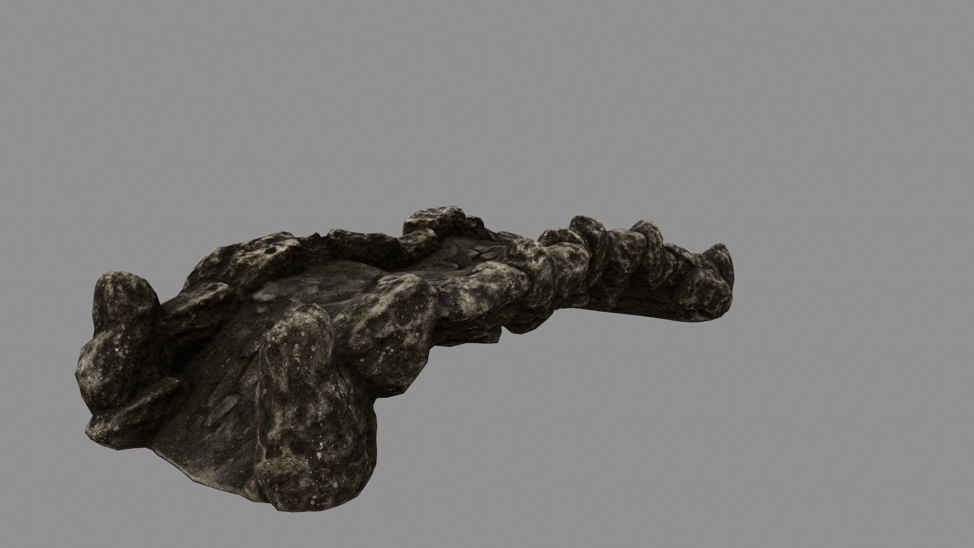 old bridge 3 Low-poly 3D model_7