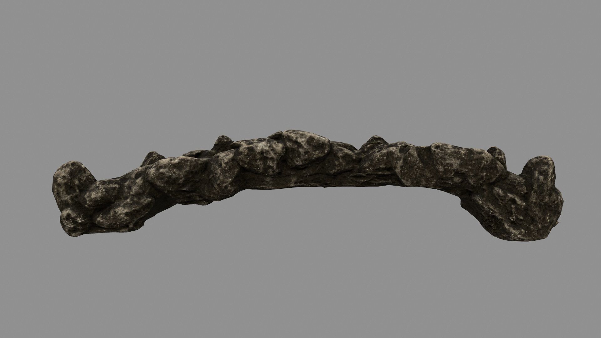 old bridge 3 Low-poly 3D model_3