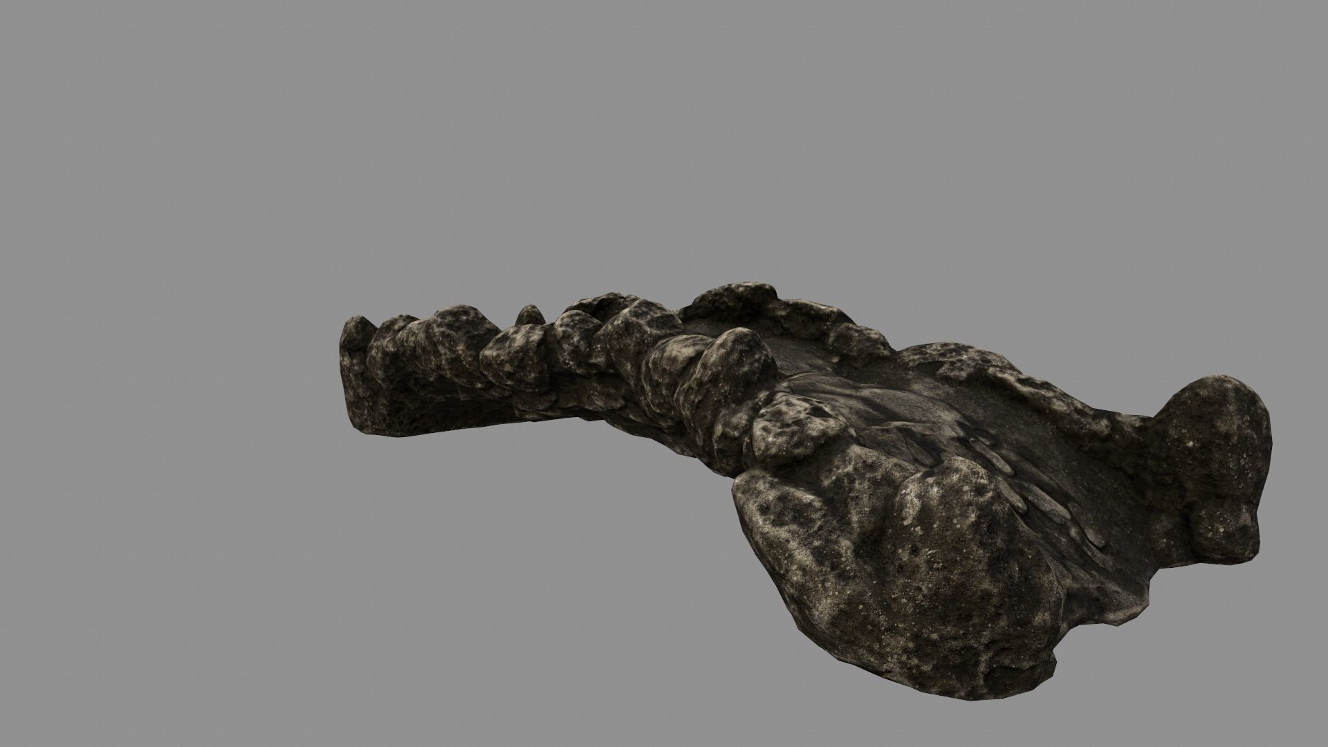 old bridge 3 Low-poly 3D model_5