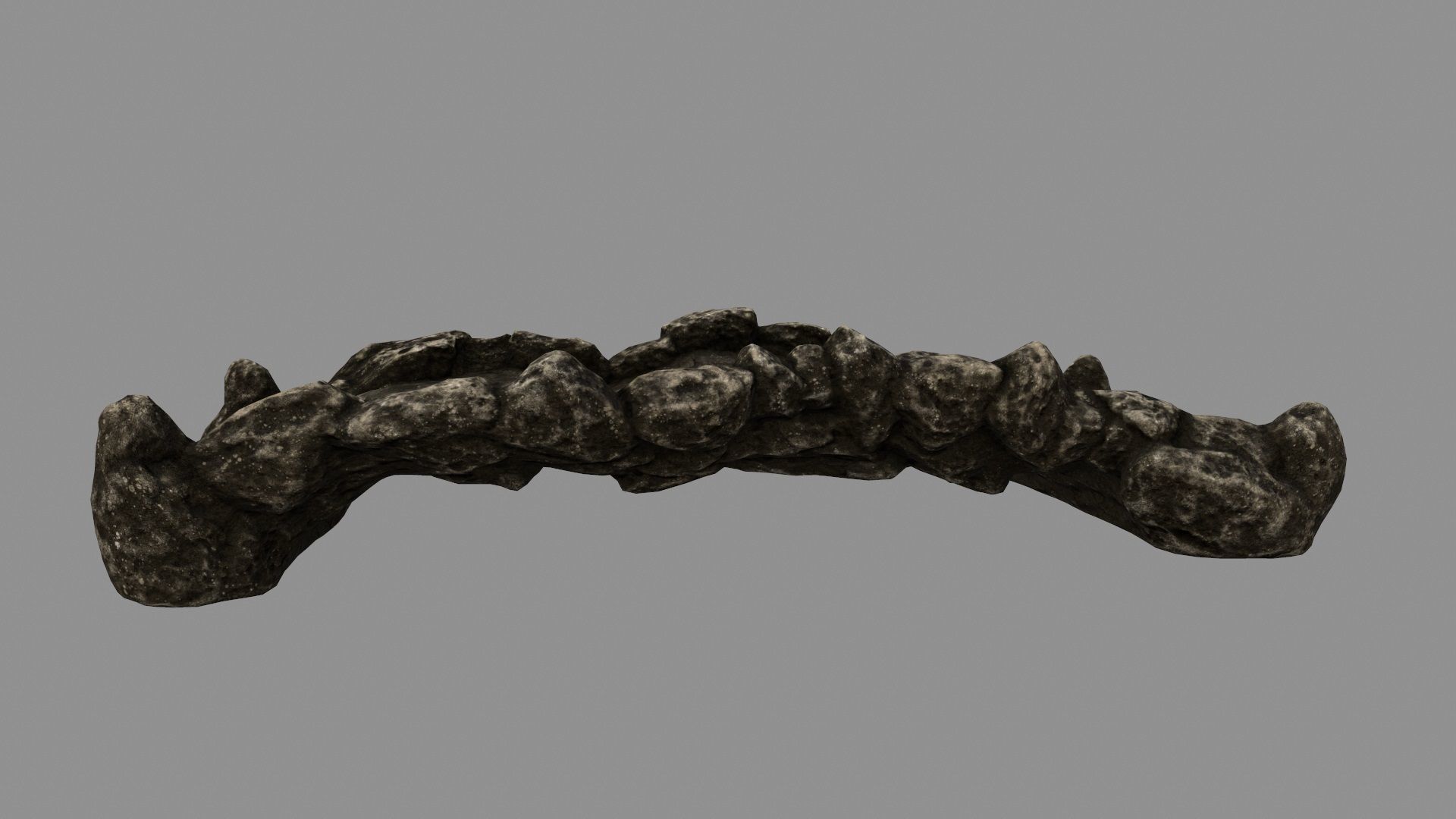 old bridge 3 Low-poly 3D model_6