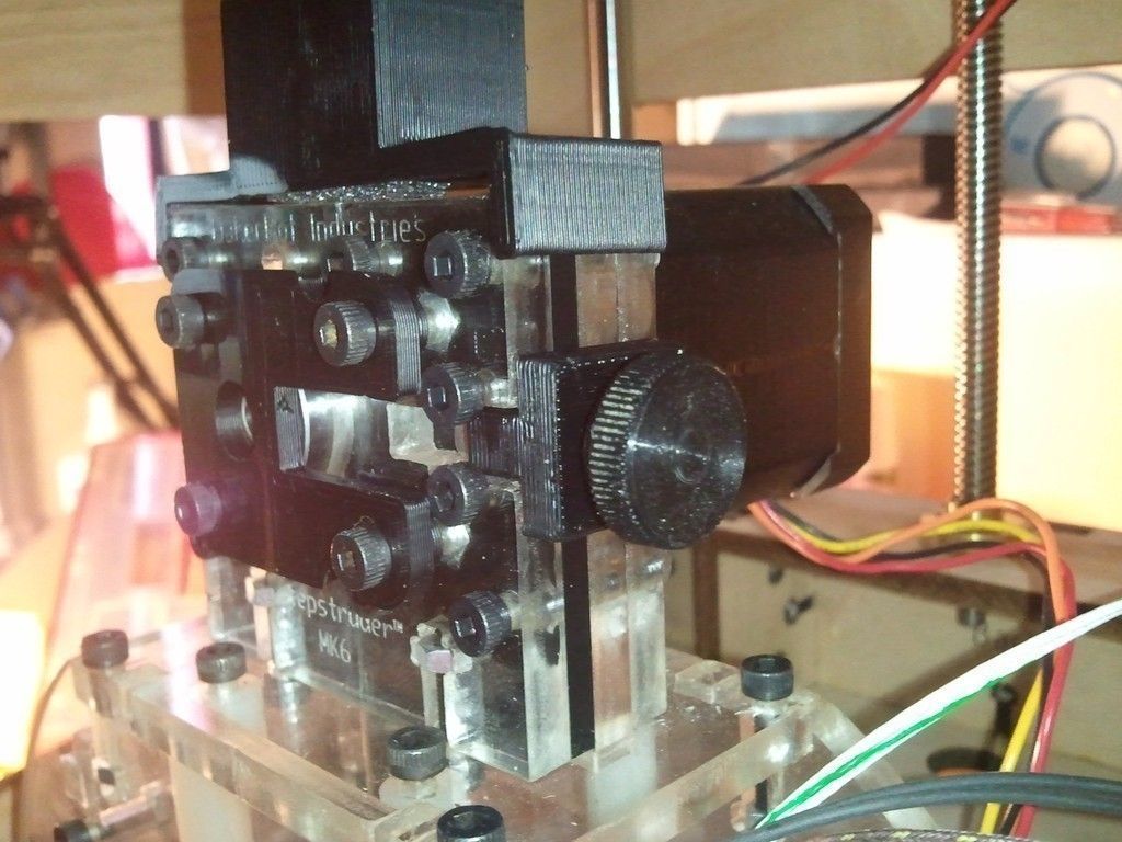 MK5 MK6 filament plunger screw guide anti vibration Free 3D print model_2