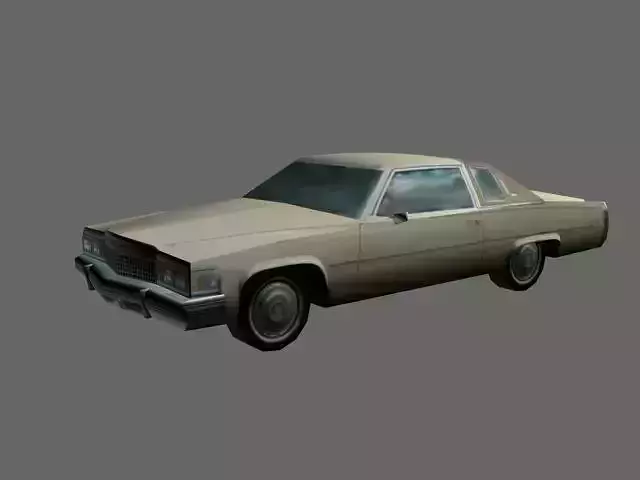 American car 2 Free low-poly 3D model