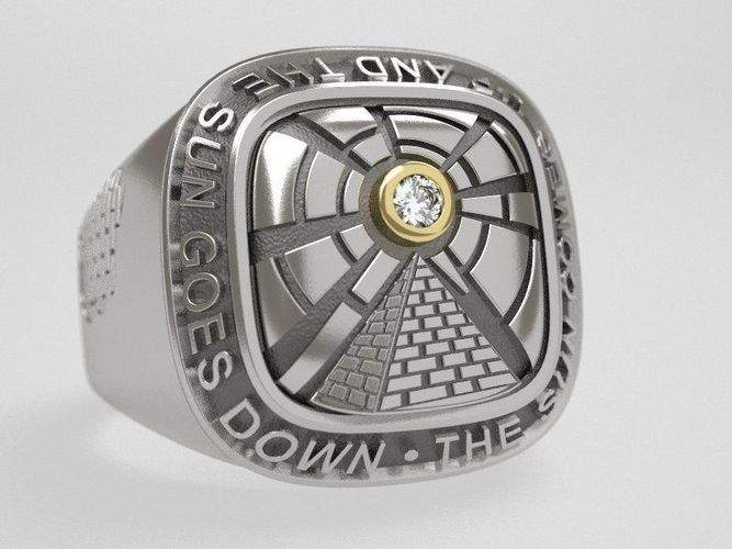 The sun ring and pendant  - original 3D print model