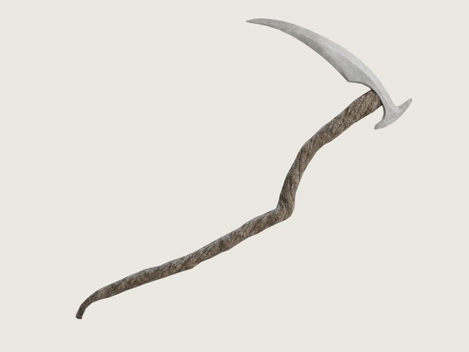 Scythe of the Reaper Low-poly 3D model